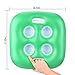 FEEBRIA Inflatable Floating Drink Holder with 4 Holes Large Capacity,Drink Float for Pool Party Beach (Green)