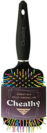 Cheathy Rainbow S-Curve Detangler Professional Hair Brushes Square Base (Square)