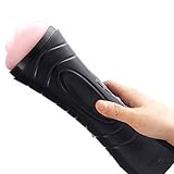 7 Speeds Electric Massager for Men Fleshlike Silicone TPE Love Toys, Novelty Funny Gift for Men by PASAMALL (Black) (Black)