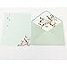 QingLanJian 16 Pretty Flower Small Letter Writing Lined Paper and 8 Envelopes Stationary Set with Matching Seal Stickers