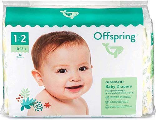 Offspring Disposable Diapers, Earth Friendly, Premium Ultra Soft, Double Leak Guard Protection