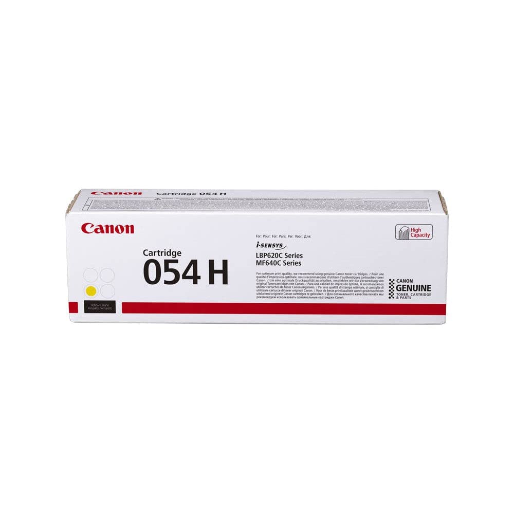 Canon 054 H - High capacity - yellow - original - toner cartridge - for ImageCLASS LBP622Cdw, MF641CW, MF642Cdw, MF644Cdw