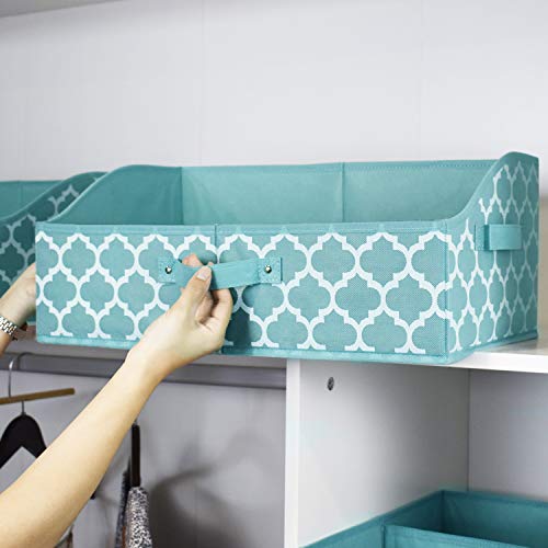 homyfort Cloth Storage Cube Bins, Foldable Trapezoid Storage Basket Box