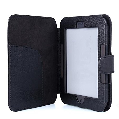 Thosdt® Ultra Slim Thin PU Leather Cover Sleeve Case for Barnes & Noble Nook 2 / 3 Case for Nook Simple Touch Nook Glowlight (BLACK) - Thumbnail 2