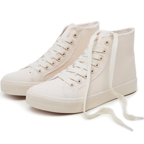hash bubbie Unisex Canvas High top Sneakers Women's Classic Fashion High Tops Canvas Shoes Casual Tennis Shoes for Men