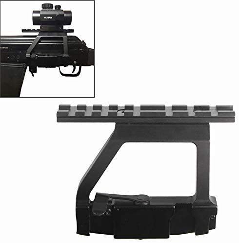 Kingwolfox Baoxueu Scope Side Mount Tactical Heavy Duty Base for 20mm Weaver Scope airsoft red dot sight airsoft gun scope mount