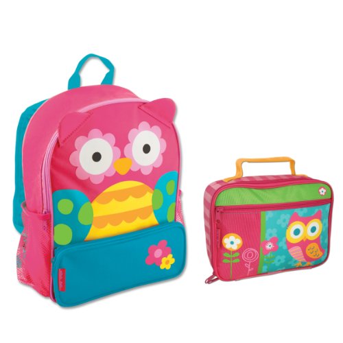 owl backpack and lunchbox
