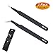 ESD Anti static Precision Electronics Tweezers tools Kit,Non Magnetic Multi-standard Stainless Steel Tweezer Set for Electronics Jewelry-making Repairing,cell phone repair,2pack (ESD-14 and ESD-15)
