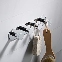 Kraus Elie Bathroom Robe and Towel Hook Rack with 4