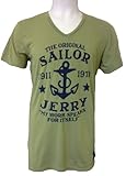 Sailor Jerry MY WORK SPEAKS FOR ITSELF Mens V Neck