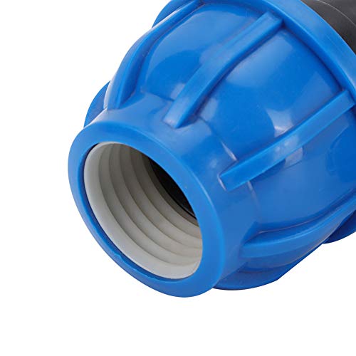 Cafopgrill 4 Stücke gartenschlauch Kupplung, PE Kunststoff Wasseranschluss Wasserleitung 32mm bis 32mm Winkeladapter… – Bild 4