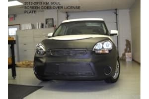 LIBRA Lebra 2 Piece Front End Cover Black - Car Mask Bra - Fits - KIA Soul 2012-2013