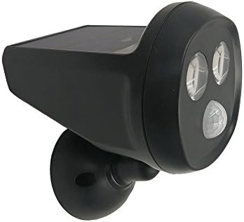 Solar Dual Head Spotlight Motion Sensor 3W 300LM Solar Powered Outdoor Security Lights for Patio Porch Deck Yard Garden Garage Driveway Outsides Wall