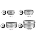 Beauticom (Quantity: 6 Pieces) 60G Round Silver Aluminum Metal Tin Storage Jar Containers with Secure Screw Top Lids for Cosmetics, Aromatherapy, Crafts, Paints and More!