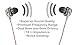 Earbuds/Earphones with Mic : Noise Isolating Power Bass Driver, in-Line Microphone with Volume and Phone Controls, IEM in-Ear Headphones, Ultra Clear Sound : The Audiophile Platinum