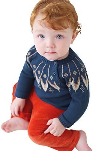Little Youngster, Long Sleeve Pullover Sweater for Boys Frosty Print (4T)
