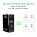 [QC3.0=2USB]Dual Quick Charge3.0 USB Wall Charger Adapter Charging Block Plug,30WTravel QC2.0 SmartPorts+Foldable Plug for SamsungS9S8 Note8,iPhoneX/8iPad LGNexusHTC&More