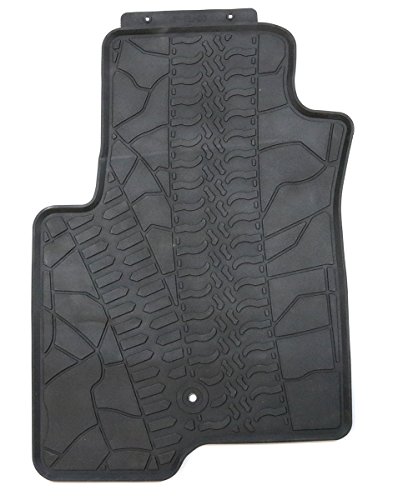 TMB Motorsports Black Rubber All Weather Floor Mats for 2007-2016 Jeep Compass