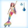 Barbie Dreamtopia Rainbow Magic Mermaid - Doll with Rainbow Hair & Water-Activated Color Change Feature - Fantasy Look…