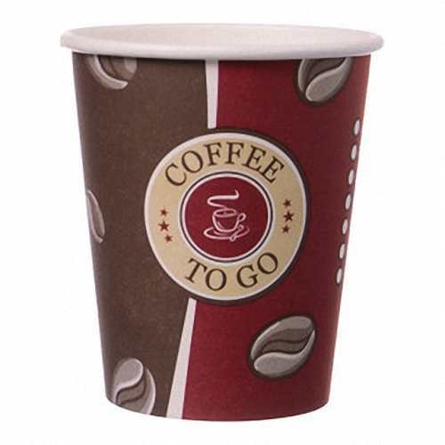 400 Stk. Kaffeebecher Topline, 'Coffee to go', Pappe beschichtet, 8oz., 200 ml