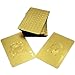 Ogrmar 24K Gold-Foil Plated Playing Cards Poker Table Games (golden)