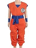 Dragon Ball Children Costume, Son Gokus Training Suit at Master Roshis(110 Orange/Blue