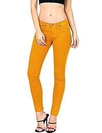 Angry conejo por Pink hielo para dama (cintura Juniors Mid Skinny Jeans de colores