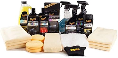 Car Cleaning Kit. Best Vehicle Washing, Polishing, Detailing Set. Home Auto Hand Wash Equipment, Quality Polish Products, Protect Supplies. Liquid Wax, Brush, Towels. Exterior, Interior, Leather Care