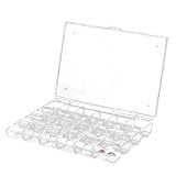 VALYRIA 24 compartments Acrylic Rectangle Beads Storage Container 18x13x2.5cm(7 1/8"x5 1/8"x1")