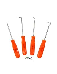 vvivid Acero Inoxidable Set de gancho y Pick 4-Piece Herramienta de precisión