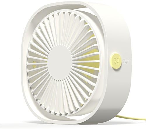 AmuseNd USB Personal Fan, USB Power Fan Ultra-Quiet Design Third Gear Speed Mini Fan for Office Desktop