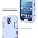 Galaxy S4 Case, Knox Armor S4 Case - ULAK Shockproof Hybrid Rubber Combo Case Cover 3in1 [Rigid Plastic+Soft Silicone] for Samsung Galaxy S4 IV i9500 (Purple+Lilac)
