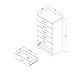 South Shore Step One 6-Drawer Lingerie Chest-Pure Black