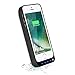 iPhone 5 5S 5C SE Battery Case,VinPone 4800mAh Rechargeable Backup Battery Charger Case for iPhone 5 5S 5C SE (Built in Extra USB Power Bank) Power Battery Pack Backup Juice Bank (Black-4800mAh)