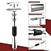 Double Edge Safety Razor and Holder Stand,Anbbas Aluminum Alloy Shaving Razor Set Long Antiskid Handle Multi-Purpose Holder Kit for Men Women Shave