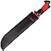 GRAND WAY Sawback Tactical/Survival/Hunting/Brush Clearing Machete Knife - Small Garden Machette Knives with 11 inch Black 420 Steel Blade & Rubber Handle 111084