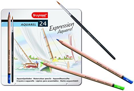 Bruynzeel7735M24 10011927 Aquarelle 24ct Pencil Tin