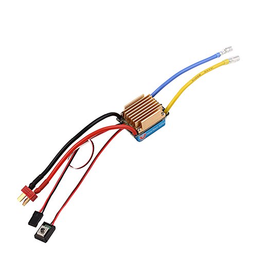 SCASTOE New Waterproof Brushed ESC 320A 3S with Fan 5V 3A BEC T-Plug For 1/10 RC Car