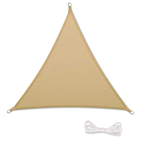 Qdreclod 16’x16’x16′ Sun Shade Sail Canopy for Outdoor Sun Protection Garden P ...