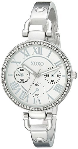 XOXO Women's XO5757 Analog Display Analog Quartz Silver-Tone Watch