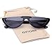 GIFIORE Retro Cat Eye Sunglasses Vintage Semi Rimless Frame Cateye Sun Glasses UV Protection