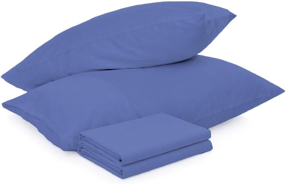 DN Collection Pillow Cases 2 Pack 50x75 cm Navy Microfiber OEKO-TEX
