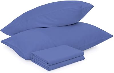 DN Collection Pillow Cases 2 Pack 50x75 cm Navy Microfiber OEKO-TEX