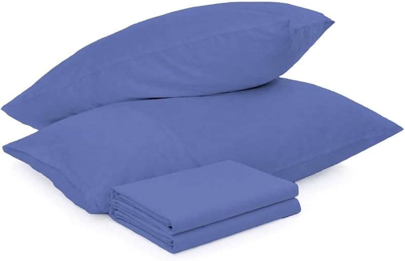 DN Collection Pillow Cases 2 Pack 50x75 cm Navy Microfiber OEKO-TEX