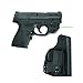 Crimson Trace Green Laserguard with Blade-Tech IWB Holster for Smith & Wesson M&P Shield - LG-489G-HBT