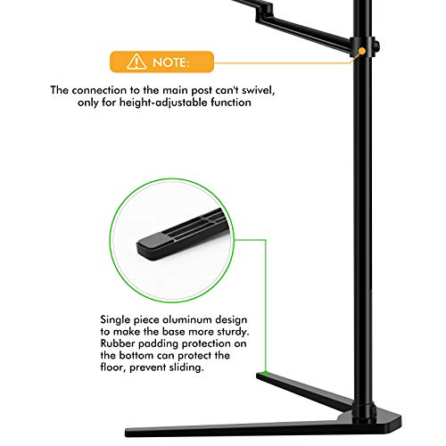 Viozon Tablet Floor Stand,Cell Phone Holder Mount,Height&Angle