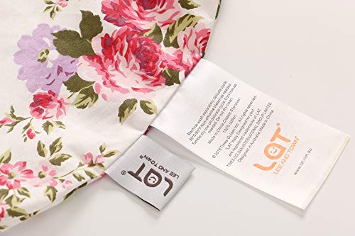 LAT Nursing Pillow and Positioner,Best for Mom Breastfeeding Pillow,100% Cotton Soft Fits Snug On Infant,Aseptic Vacuum Packaging(Flower)