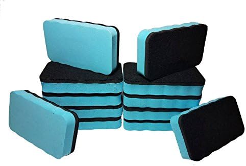 12-Pack of Full Size, Premium Magnetic Whiteboard Erasers - 4" x 2" - Perfect for Classroom, Home, and Office