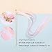 Whaline 30 Pack Ribbon Sticks Chromatic Silk Ribbon with Bells Fairy Stick Wish Wands for Wedding and Valentines Party (Pink)