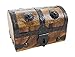 Pirate Treasure Chest Wood Keepsake Jewelry Box Treasure Box 5.5x3x3.25 By Well Pack Box (Small)